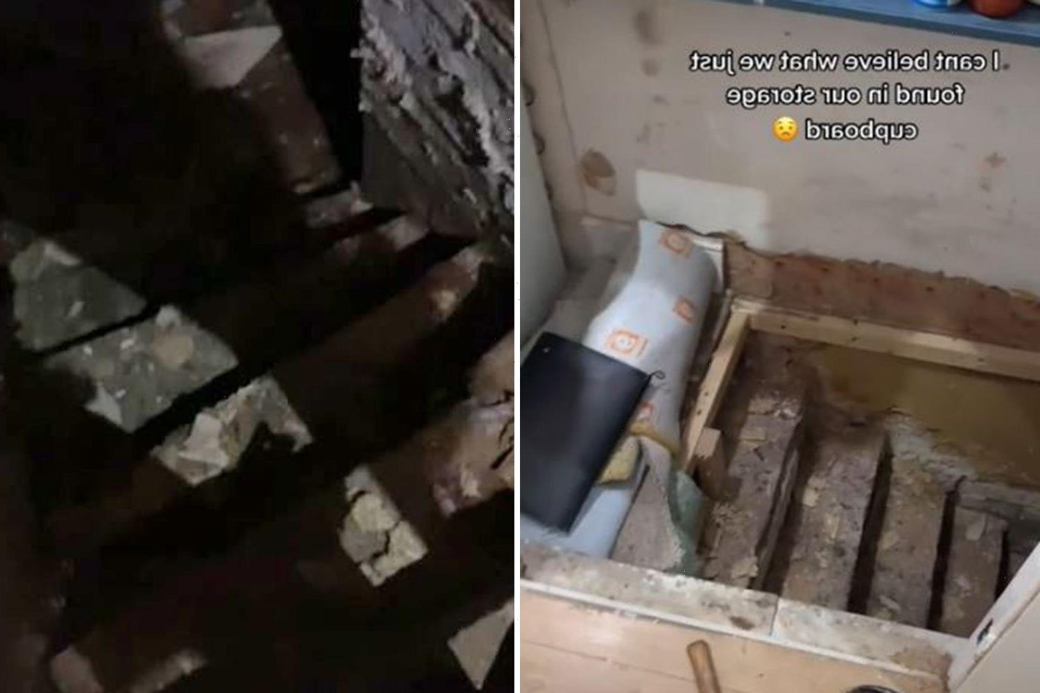 Woman freaked out after finding secret stairs leading to creepy cellar -  and people joke she should 'move immediately' | LifeStyle World News